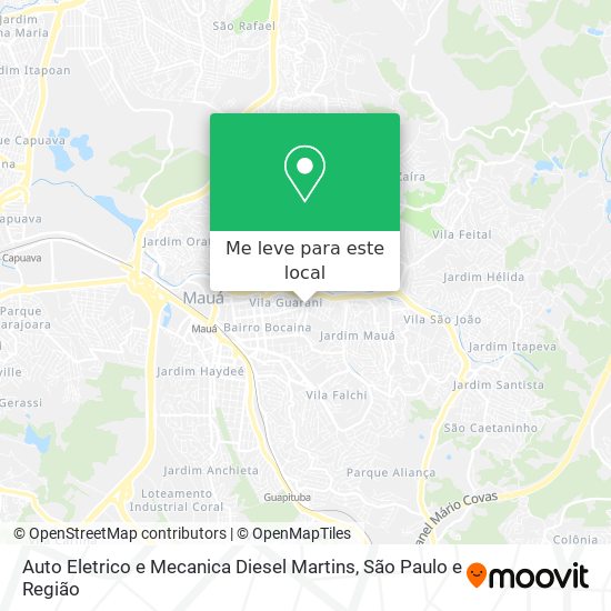 Auto Eletrico e Mecanica Diesel Martins mapa