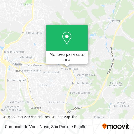 Comunidade Vaso Novo mapa