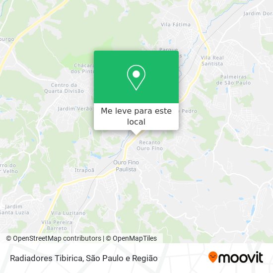 Radiadores Tibirica mapa