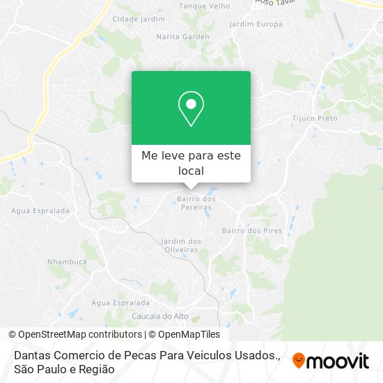 Dantas Comercio de Pecas Para Veiculos Usados. mapa