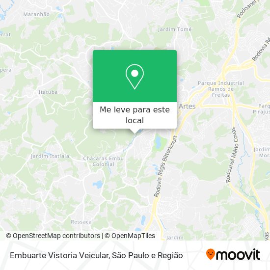 Embuarte Vistoria Veicular mapa