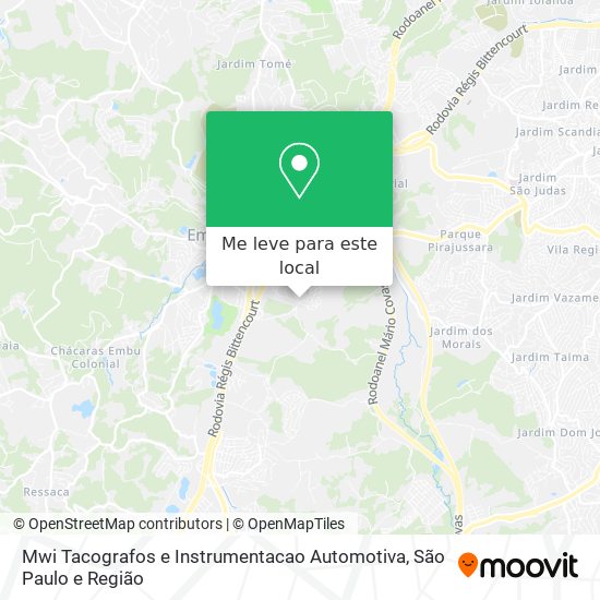 Mwi Tacografos e Instrumentacao Automotiva mapa