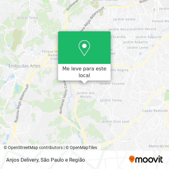 Anjos Delivery mapa