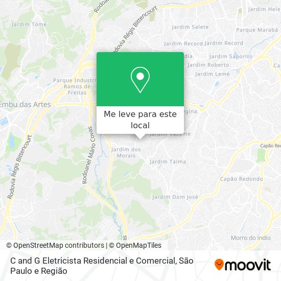 C and G Eletricista Residencial e Comercial mapa