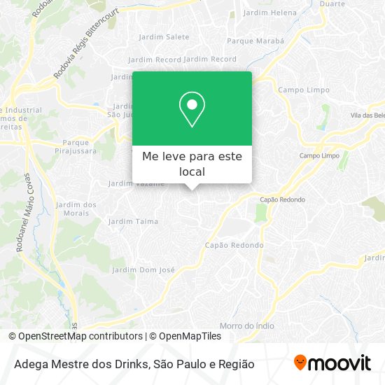 Adega Mestre dos Drinks mapa