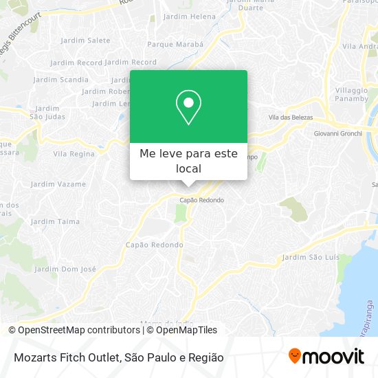Mozarts Fitch Outlet mapa
