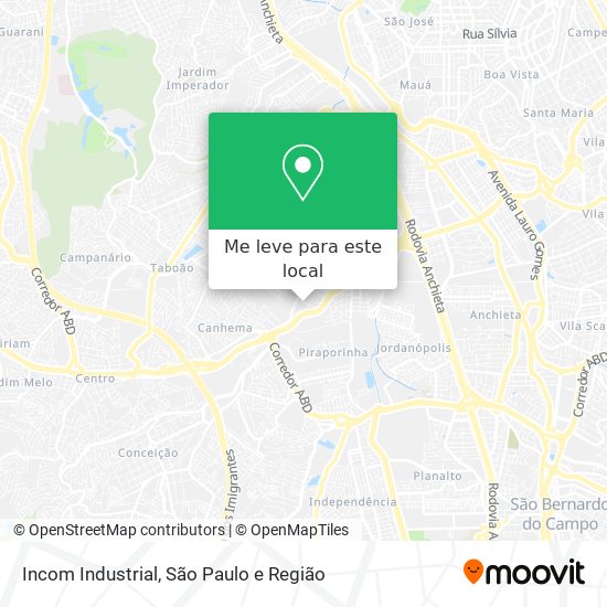 Incom Industrial mapa