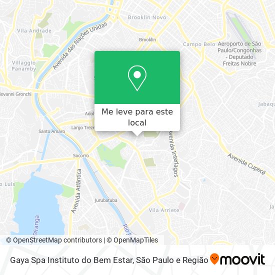 Gaya Spa Instituto do Bem Estar mapa