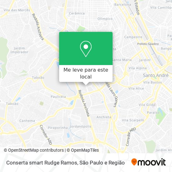 Conserta smart Rudge Ramos mapa