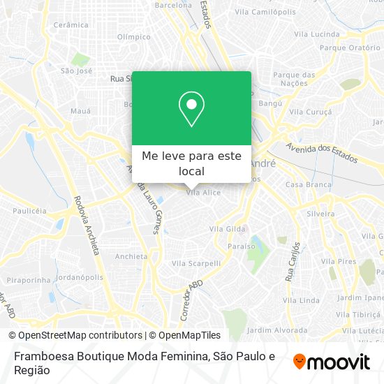 Framboesa Boutique Moda Feminina mapa