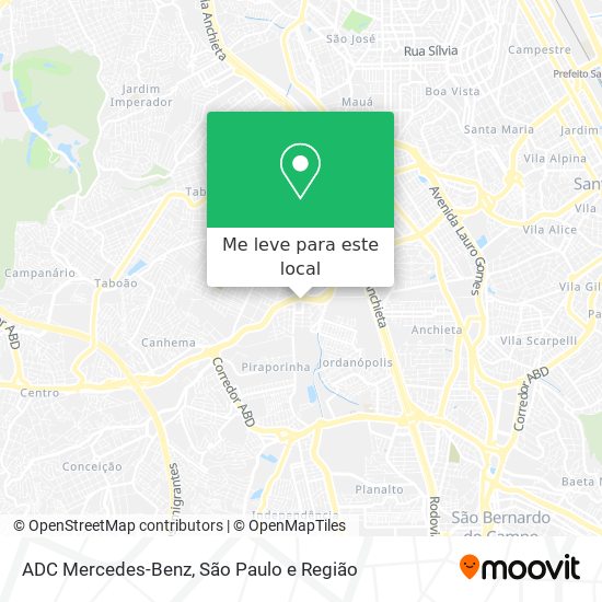 ADC Mercedes-Benz mapa