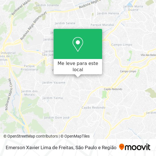 Emerson Xavier Lima de Freitas mapa