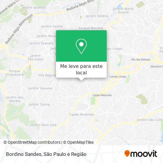 Bordino Sandes mapa