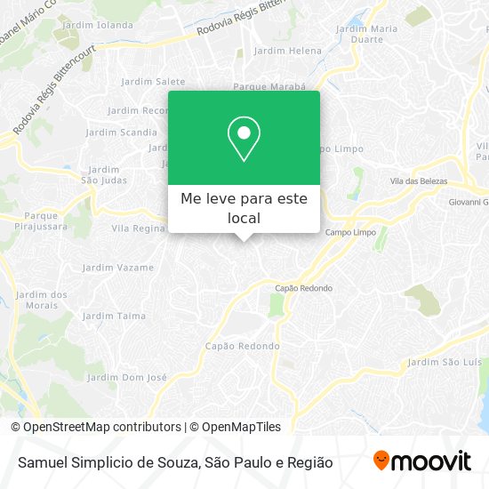 Samuel Simplicio de Souza mapa