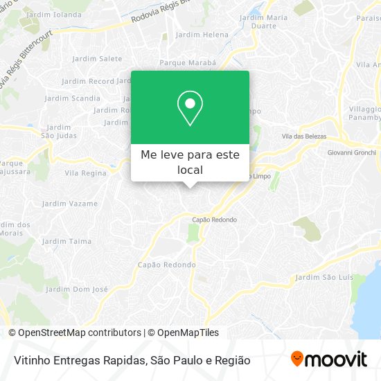 Vitinho Entregas Rapidas mapa