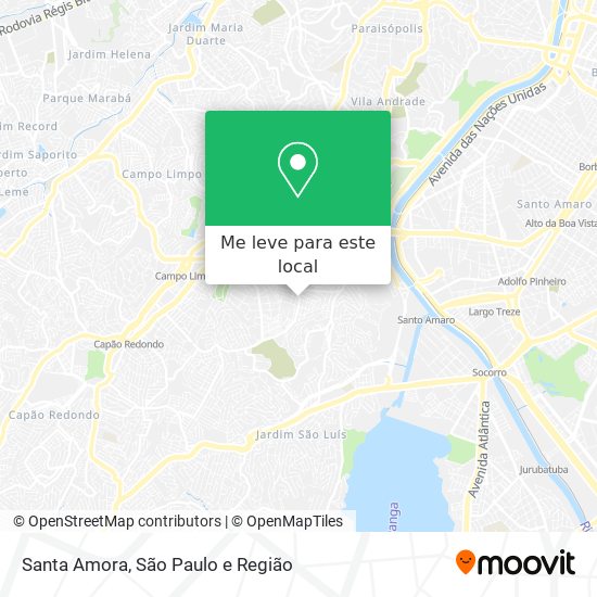 Santa Amora mapa