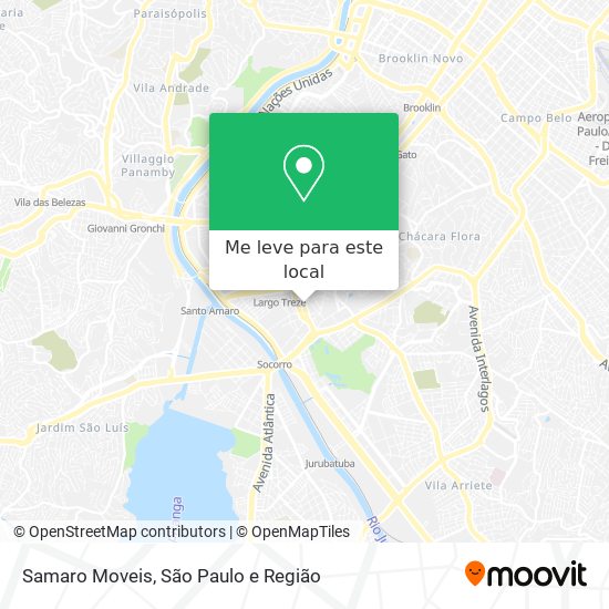 Samaro Moveis mapa