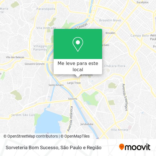 Sorveteria Bom Sucesso mapa