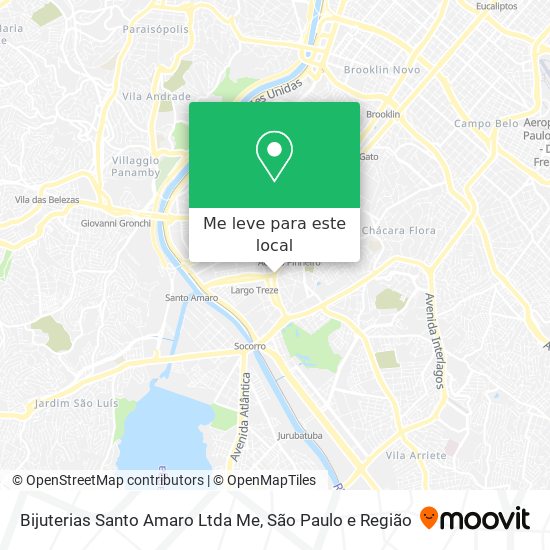 Bijuterias Santo Amaro Ltda Me mapa