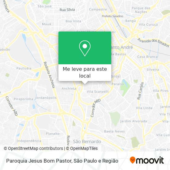 Paroquia Jesus Bom Pastor mapa