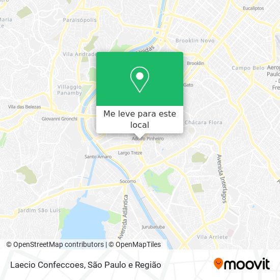 Laecio Confeccoes mapa