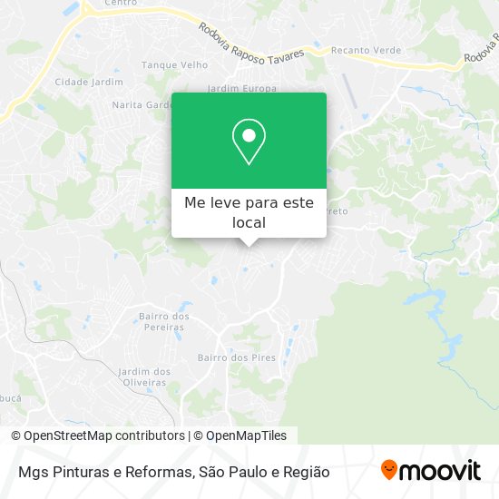 Mgs Pinturas e Reformas mapa