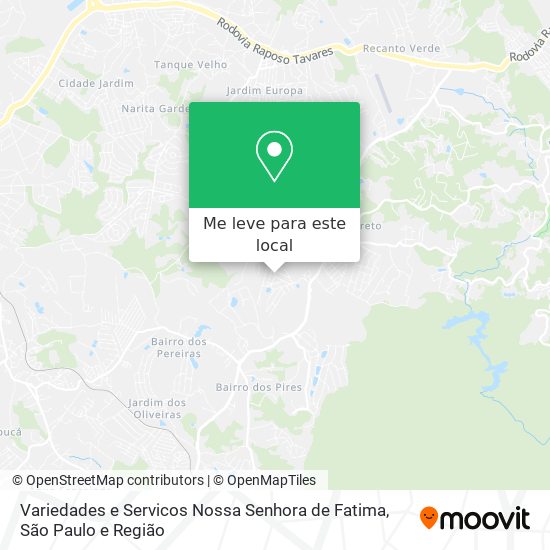 Variedades e Servicos Nossa Senhora de Fatima mapa
