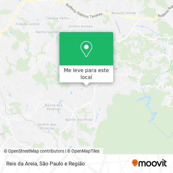 Reis da Areia mapa