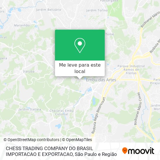 CHESS TRADING COMPANY DO BRASIL IMPORTACAO E EXPORTACAO mapa