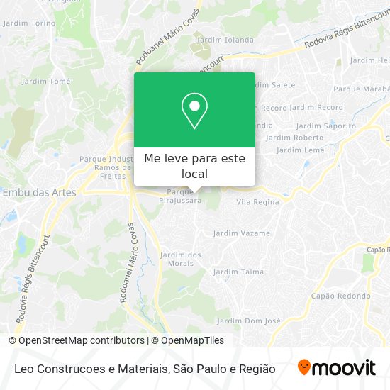 Leo Construcoes e Materiais mapa