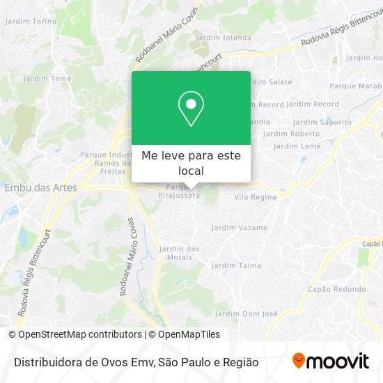 Distribuidora de Ovos Emv mapa