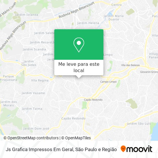 Js Grafica Impressos Em Geral mapa