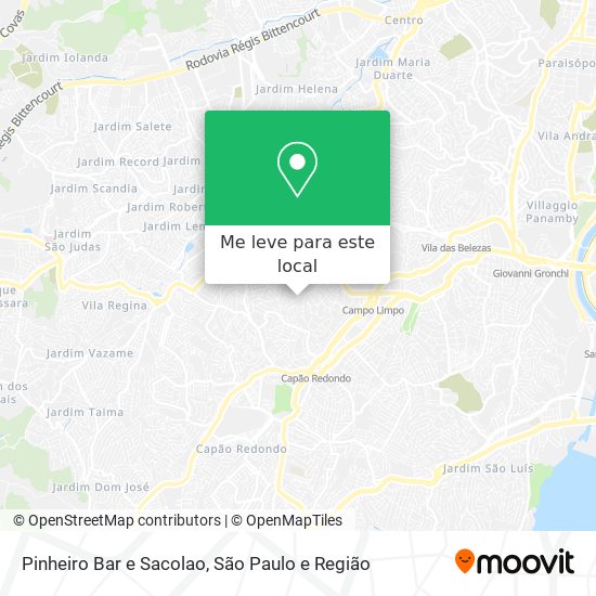 Pinheiro Bar e Sacolao mapa