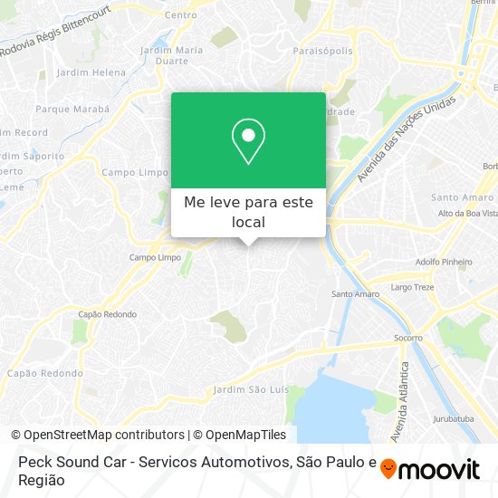 Peck Sound Car - Servicos Automotivos mapa