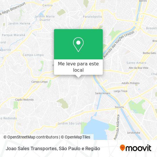 Joao Sales Transportes mapa