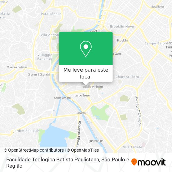 Faculdade Teologica Batista Paulistana mapa