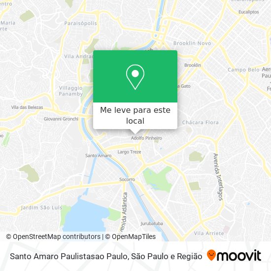 Santo Amaro Paulistasao Paulo mapa