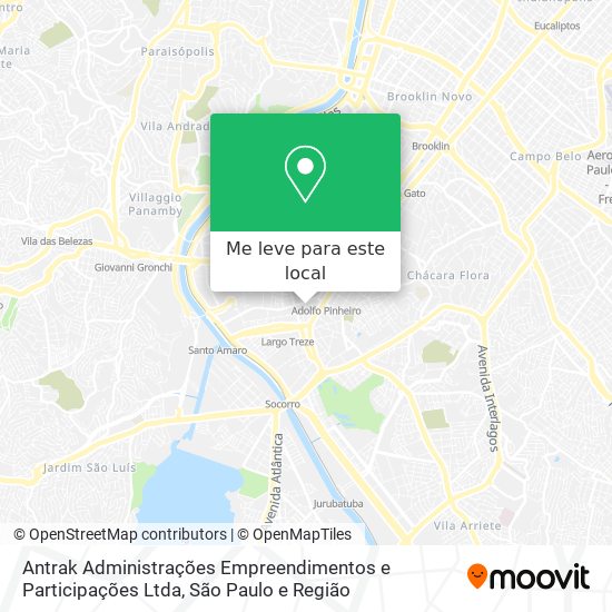 Antrak Administrações Empreendimentos e Participações Ltda mapa