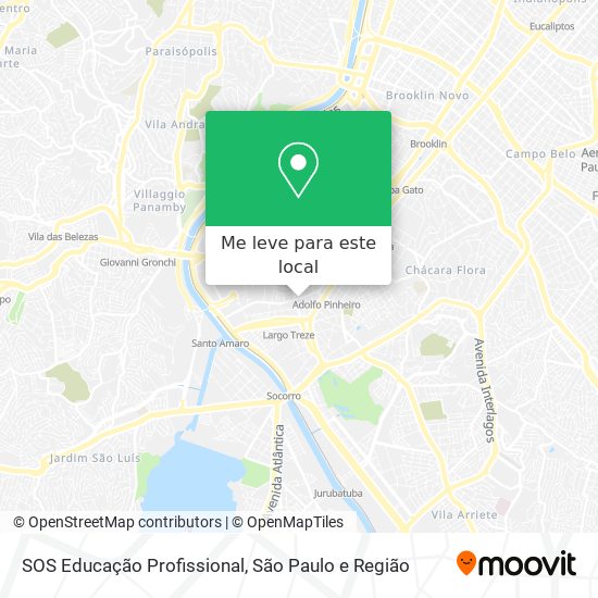 SOS Educação Profissional mapa