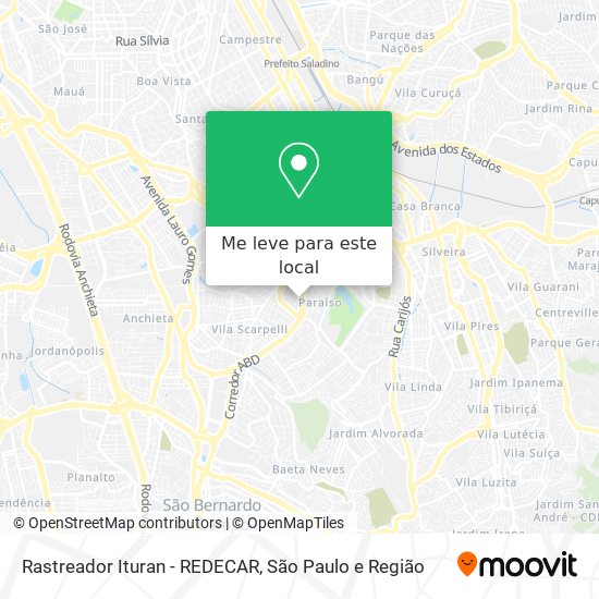 Rastreador Ituran - REDECAR mapa