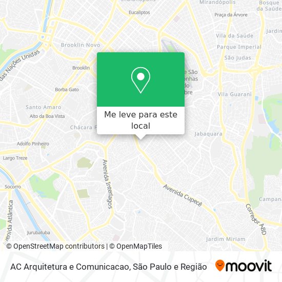 AC Arquitetura e Comunicacao mapa