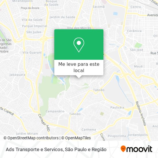 Ads Transporte e Servicos mapa