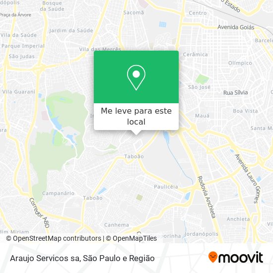 Araujo Servicos sa mapa