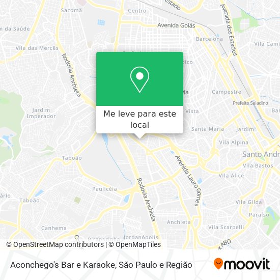 Aconchego's Bar e Karaoke mapa