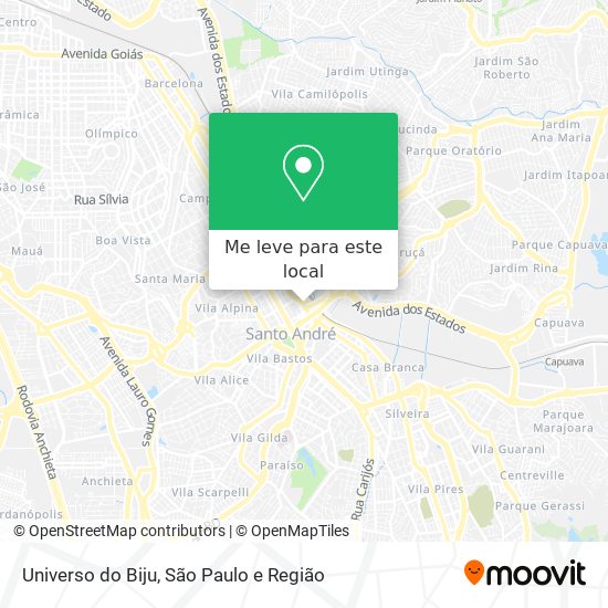 Universo do Biju mapa