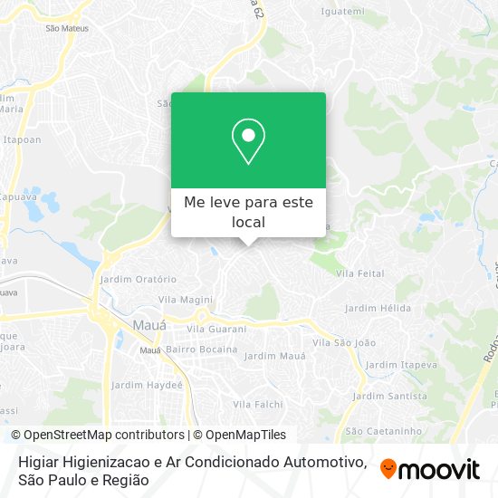 Higiar Higienizacao e Ar Condicionado Automotivo mapa