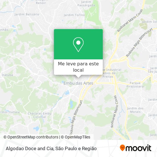 Algodao Doce and Cia mapa
