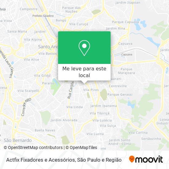 Actfix Fixadores e Acessórios mapa