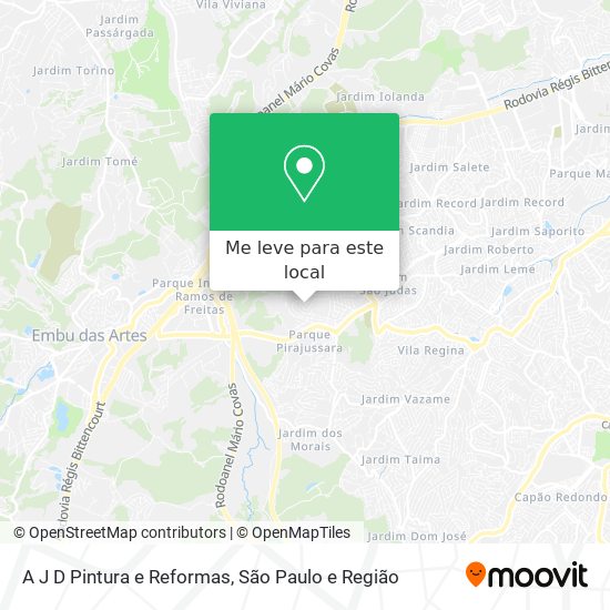 A J D Pintura e Reformas mapa