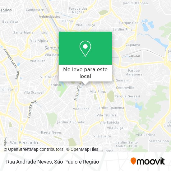 Rua Andrade Neves mapa